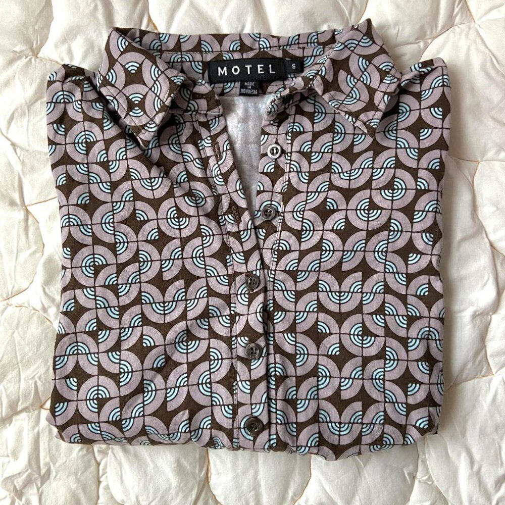 Motel Rocks Retro 60s Collared Dress | Urban Outfitters